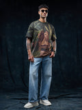 Art Tales: Lion Oversized T-Shirts