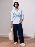 Relaxed-Fit Shirt: Cityscape Men Relaxed Shirts