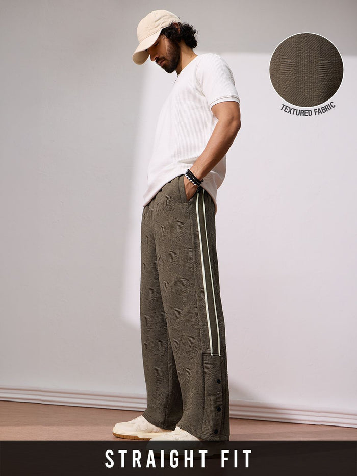 Quilted Joggers: Slate Korean Joggers