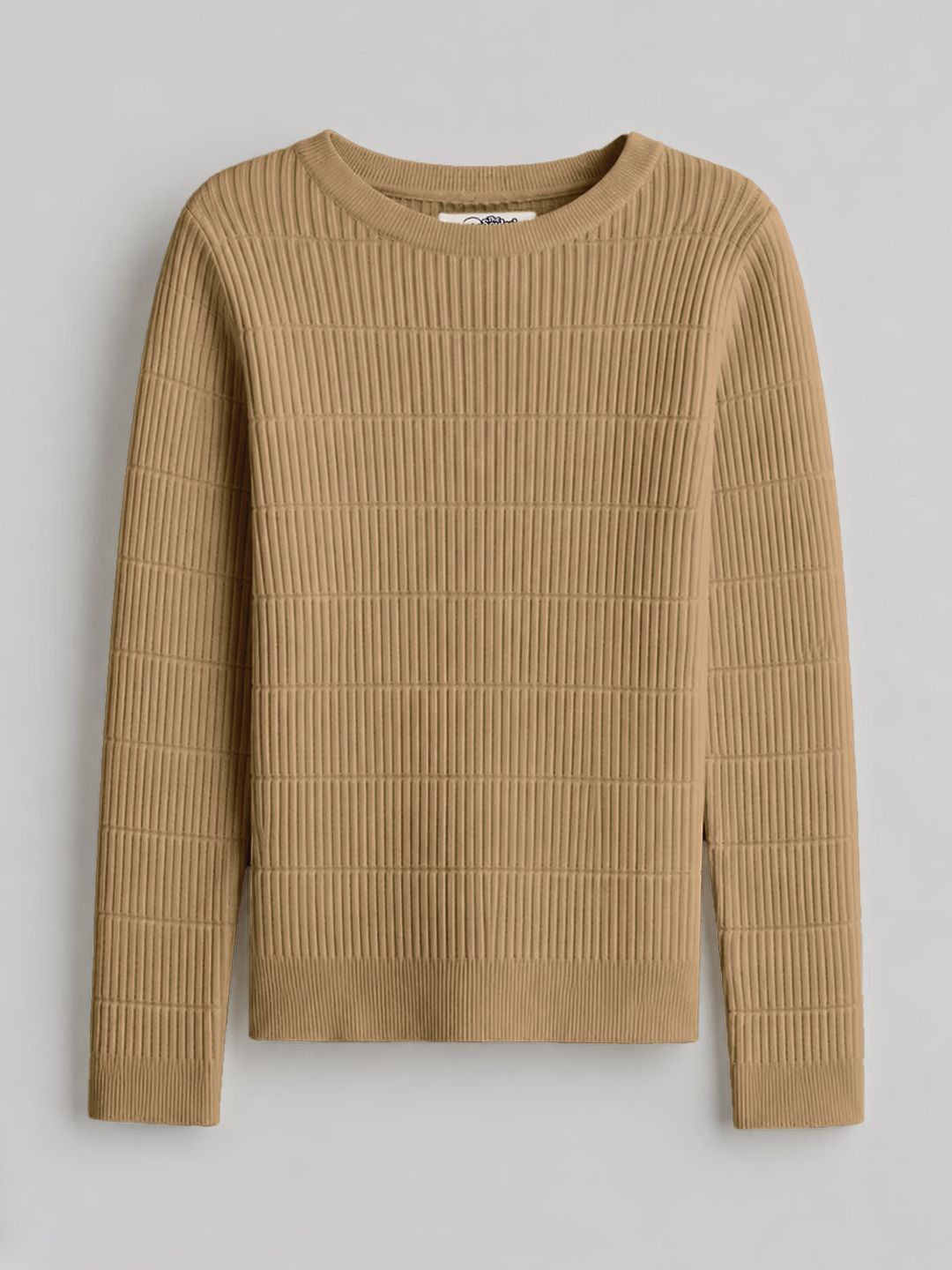 Textured Solid Top: Tiramisu Women Knit Tops