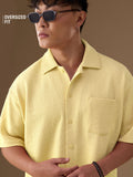 Oversized Shirt: Sunny Side Men Textured Shirts
