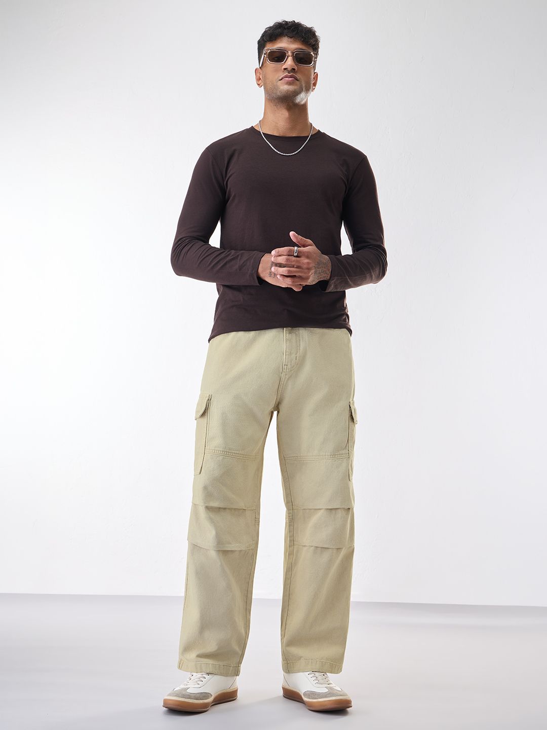 Cargo Denims: Vanilla Men Cargo Jeans
