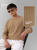 Textured T-shirt: Affogato Oversized Full Sleeve T-Shirts