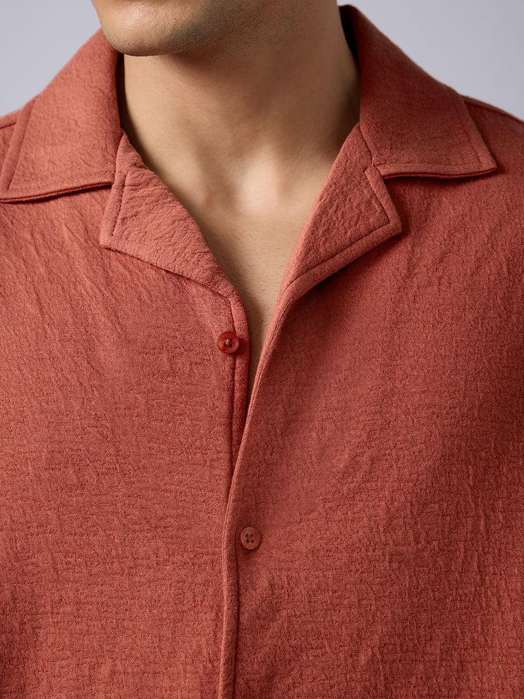 Oversized Shirt: Signia Men Textured Shirts