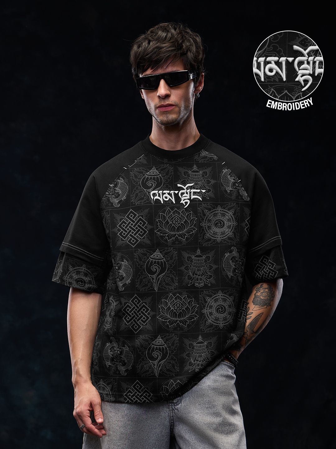 Tibetan Tales: Good Luck Super Oversized T-Shirts