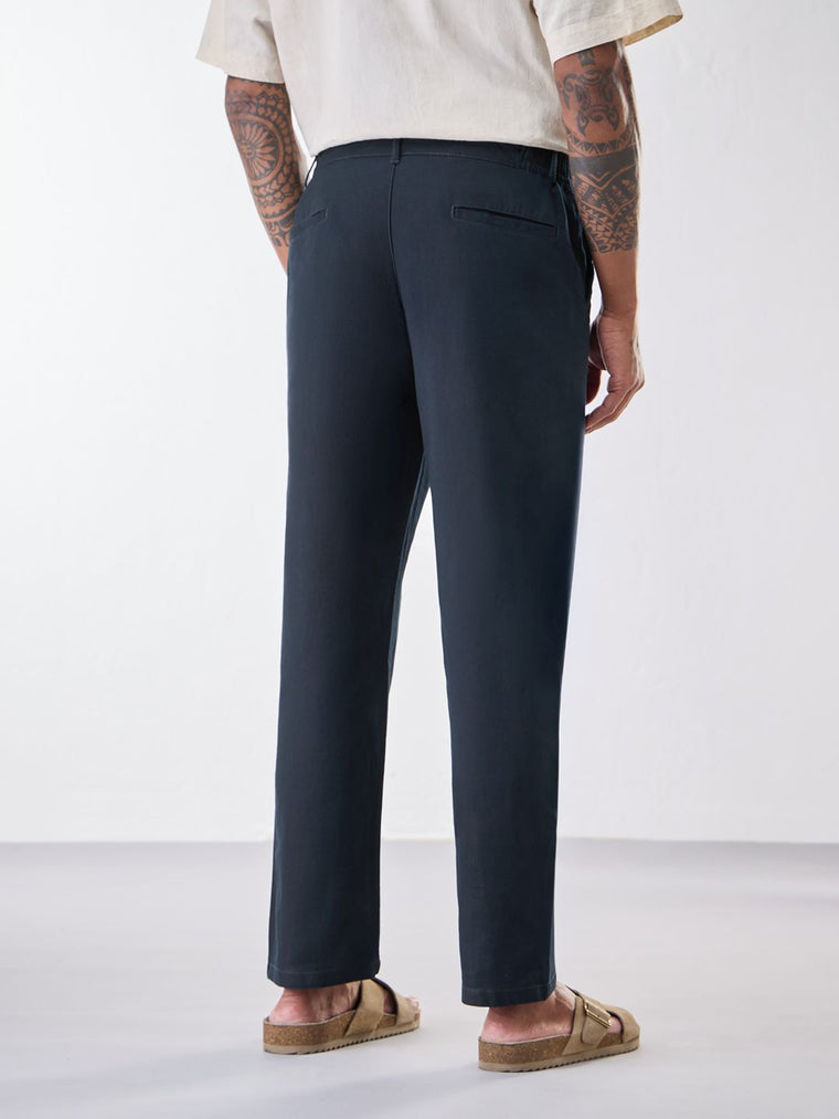 Linen Pants: Indigo Cotton Linen Pants