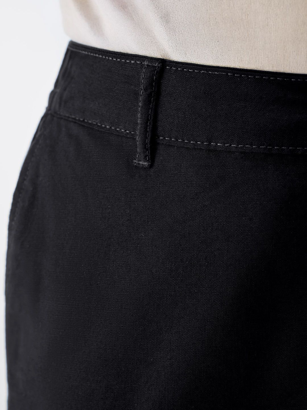 Linen Pants: Carbon Black Cotton Linen Pants
