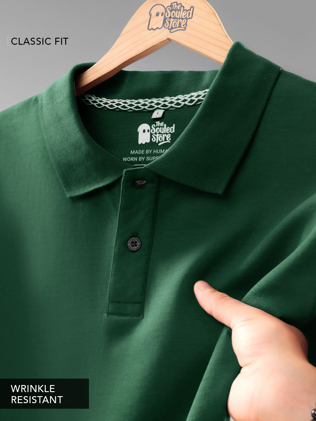 Power Polo: Emerald Green Classic Polos
