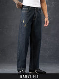 Baggy-Fit Denim: Reo Men Baggy Fit Jeans