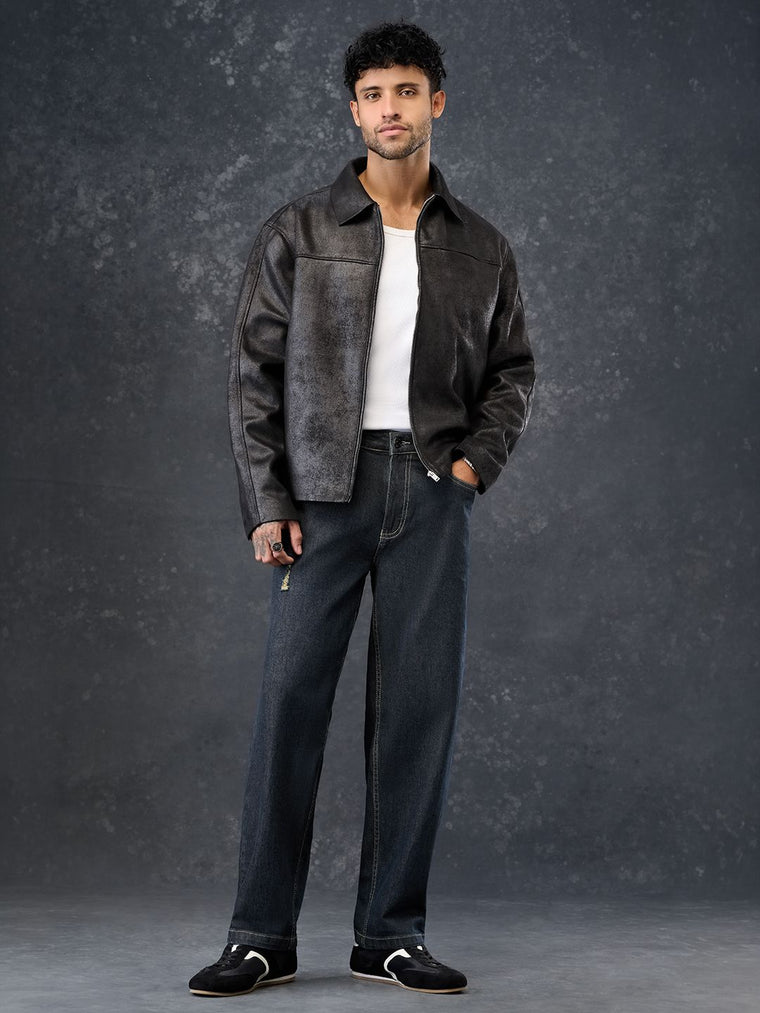 Baggy-Fit Denim: Reo Men Baggy Fit Jeans