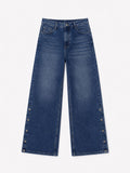Wide-Leg Denim: Blue Tide Women Wide Denims