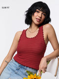 Essential Solids: Carmine Women Knit Tops