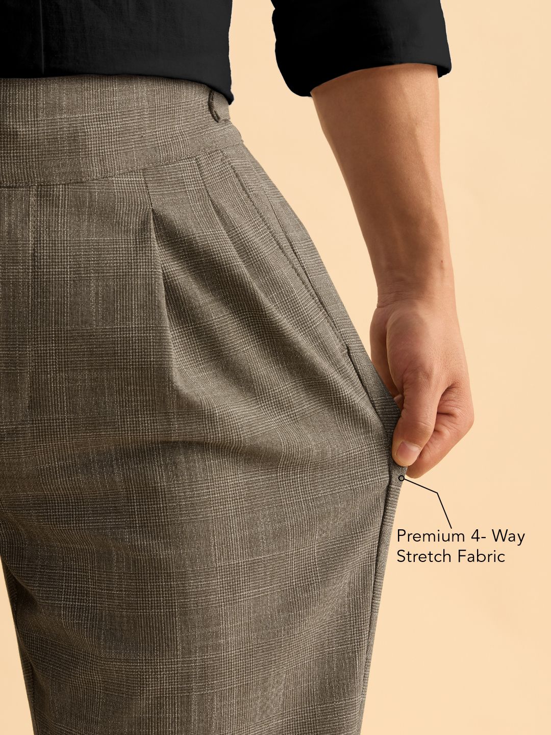 Gurkha Pants: Sepia Men Super Flex Pants