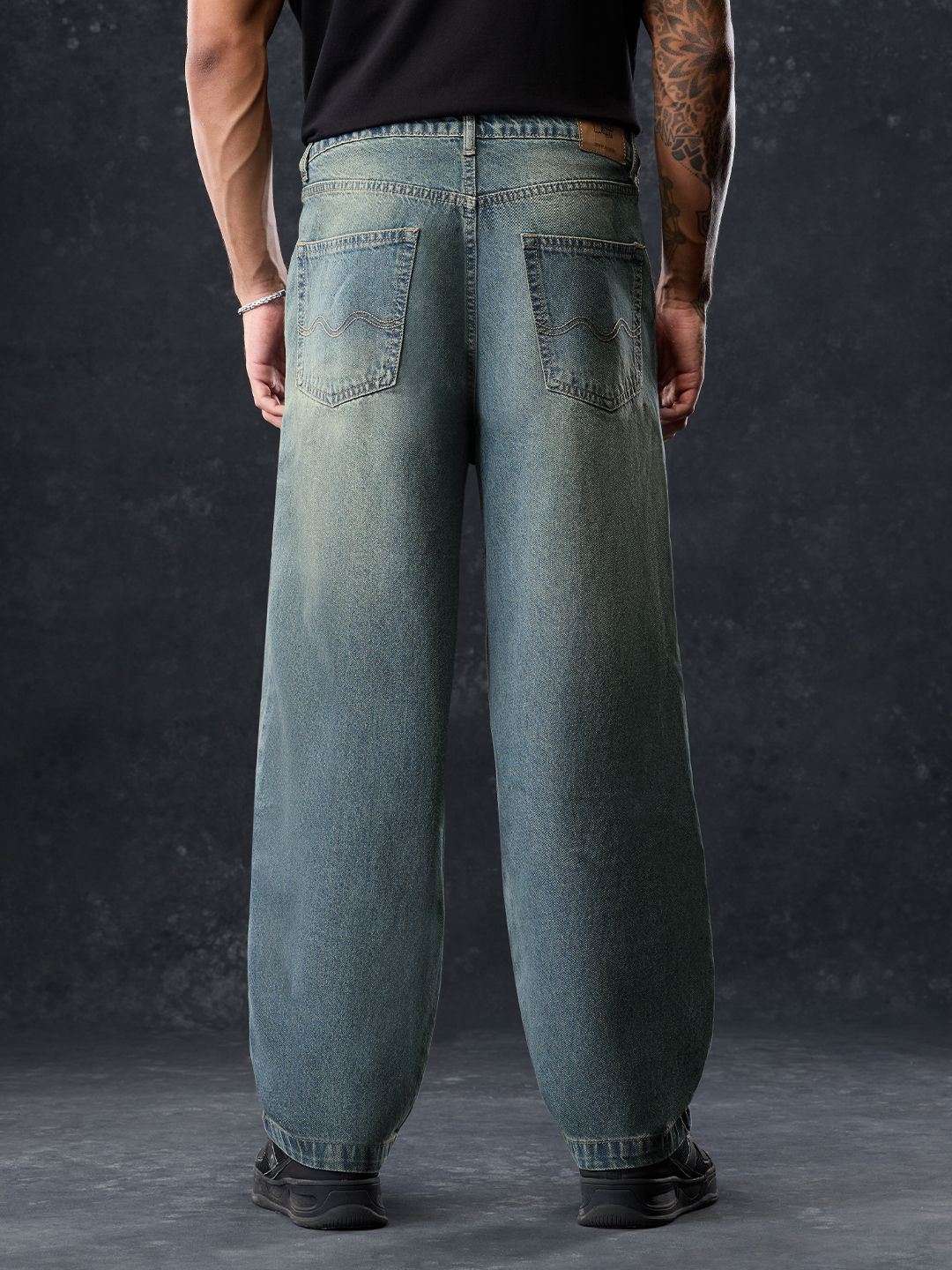 Baggy-Fit Denim: Sulphur Men Baggy Fit Jeans