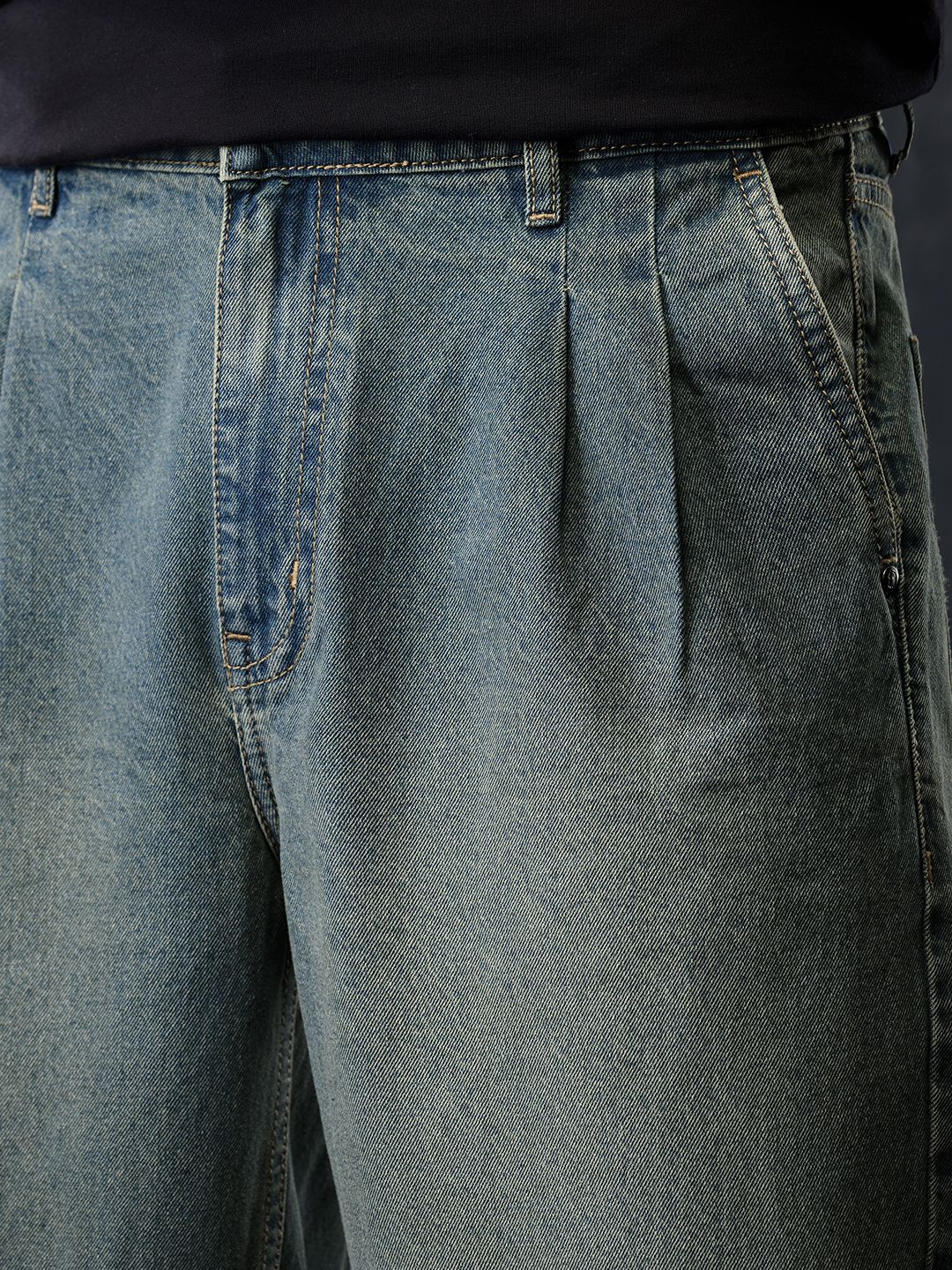 Baggy-Fit Denim: Sulphur Men Baggy Fit Jeans