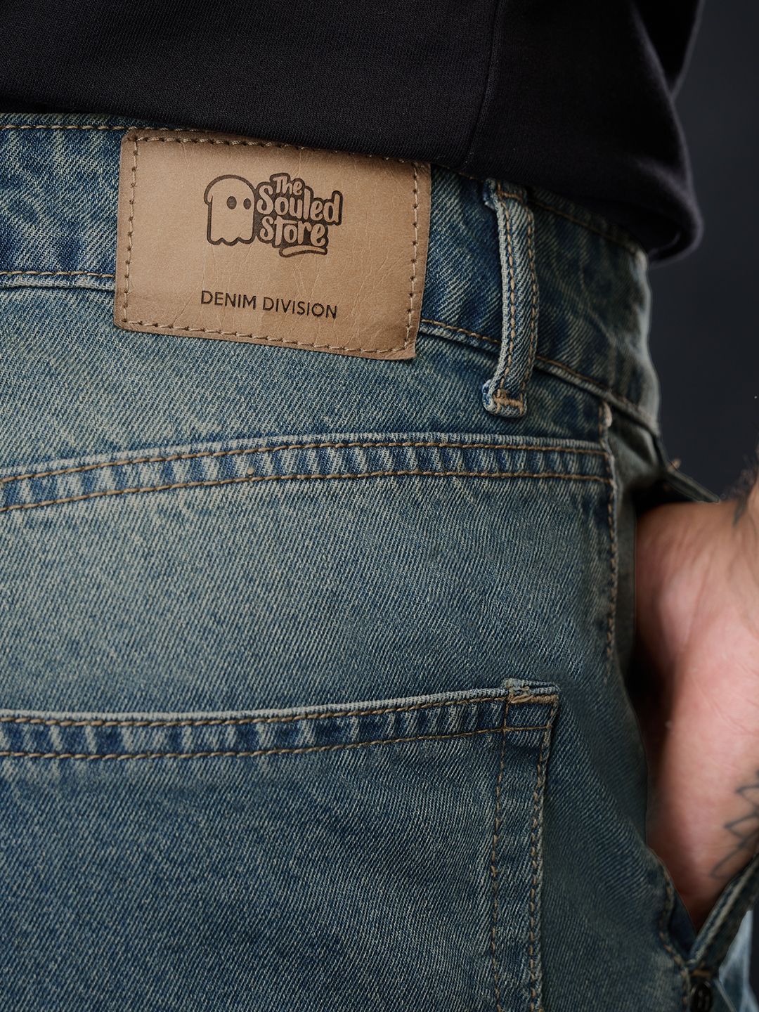 Baggy-Fit Denim: Sulphur Men Baggy Fit Jeans