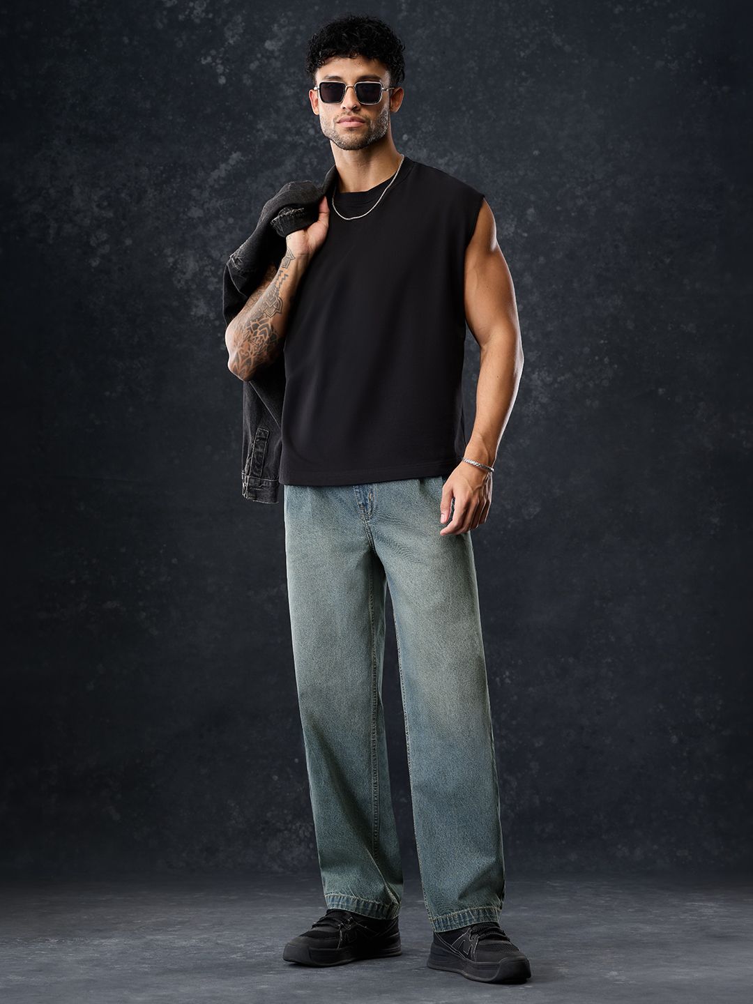Baggy-Fit Denim: Sulphur Men Baggy Fit Jeans
