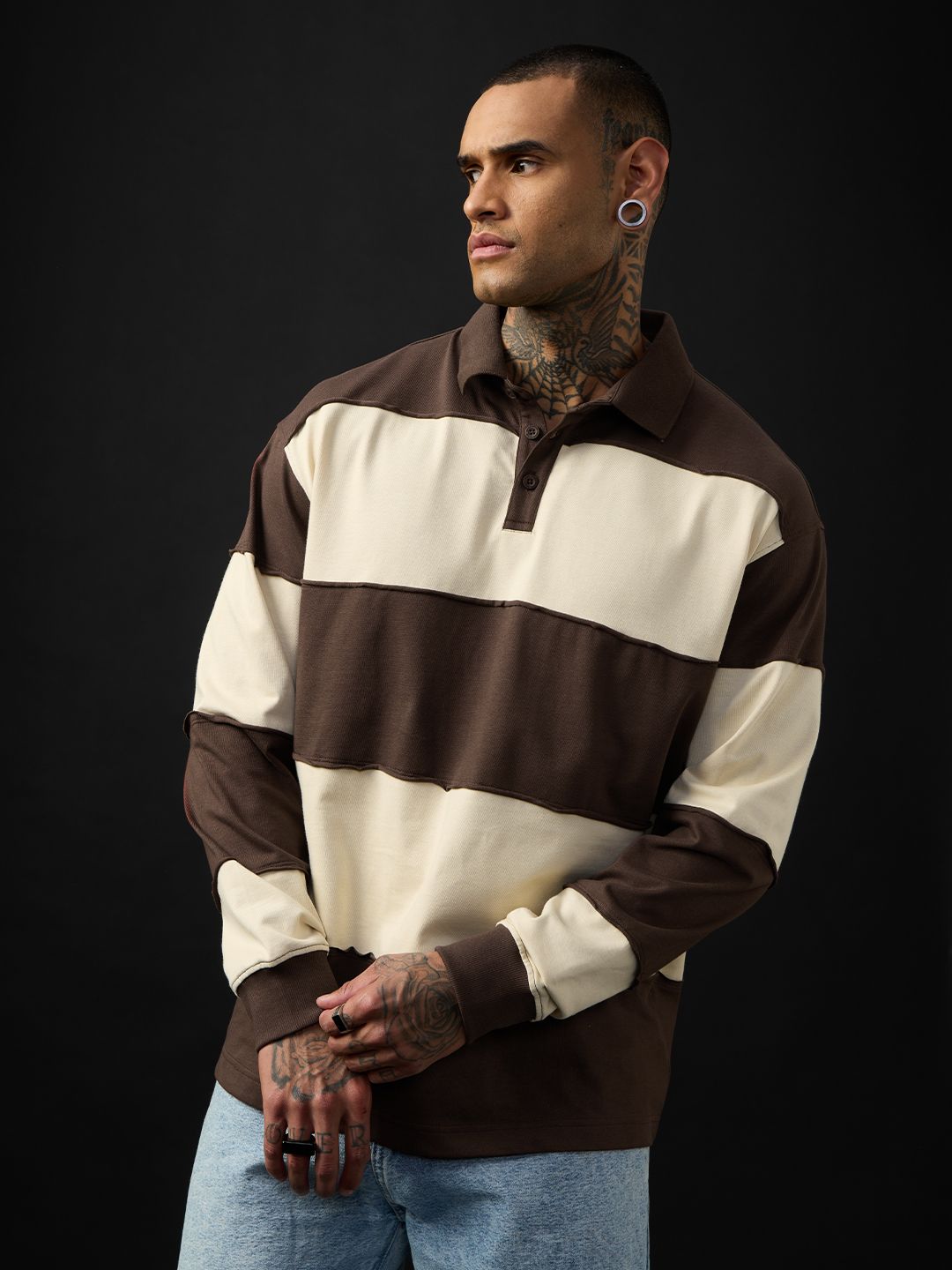 Rugby Polo: Mocha Men Rugby Polos