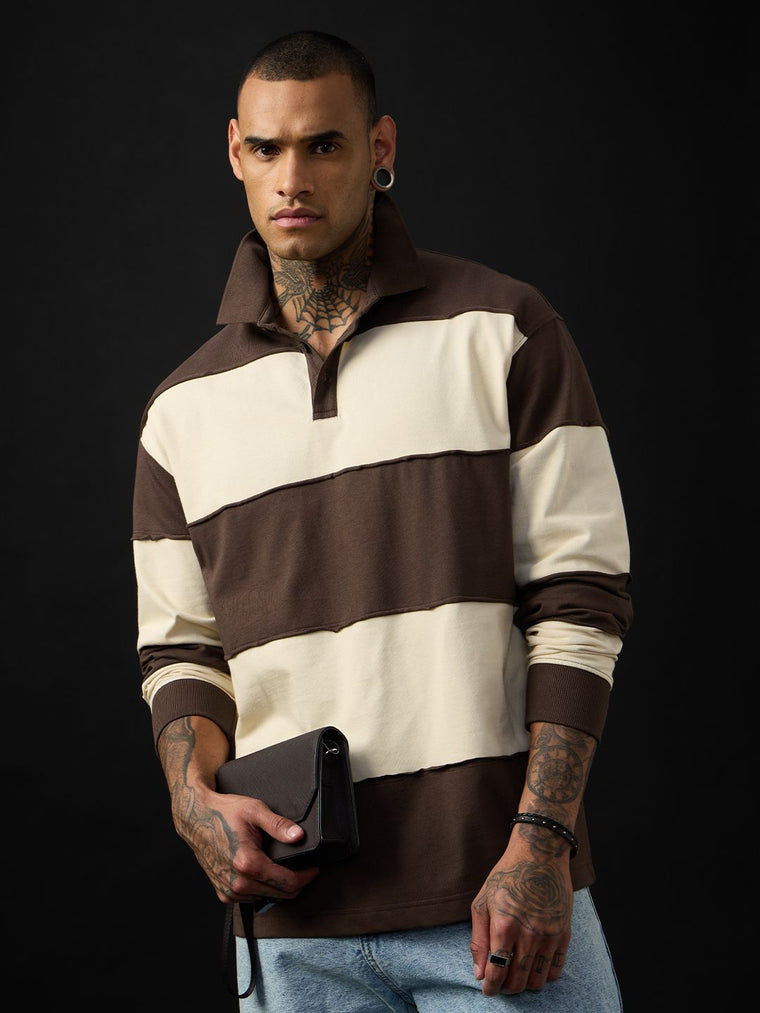 Rugby Polo: Mocha Men Rugby Polos