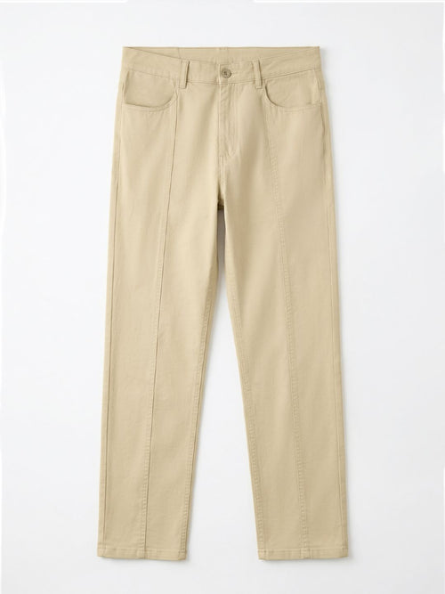 Straight Pant: Latte Men Pants