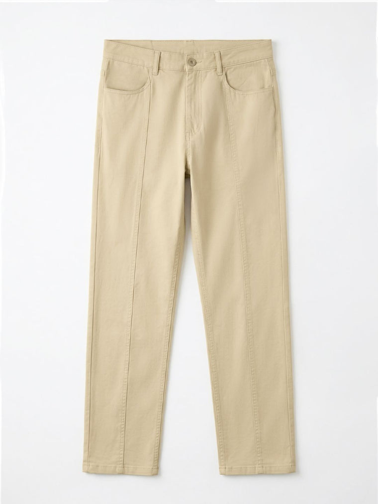Straight Pant: Latte Men Pants