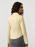 Tailored Solids: Lemon Tonic Women Fitted Shirts