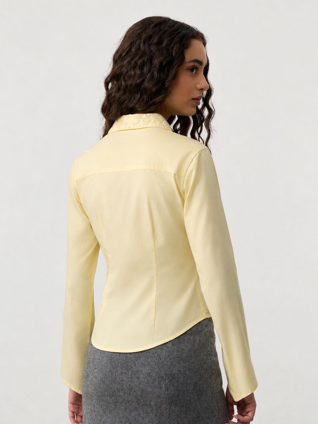 Tailored Solids: Lemon Tonic Women Fitted Shirts