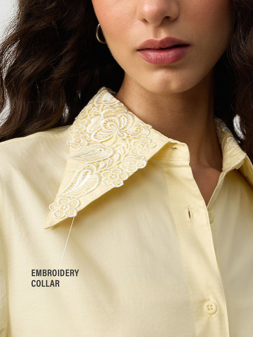 Tailored Solids: Lemon Tonic Women Fitted Shirts