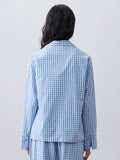 Plaid Shirt: Sleepy Sky Women Lounge Shirts
