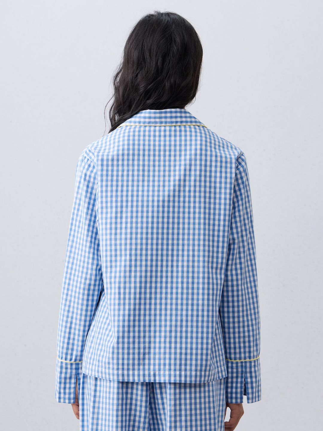 Plaid Shirt: Sleepy Sky Women Lounge Shirts