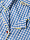 Plaid Shirt: Sleepy Sky Women Lounge Shirts