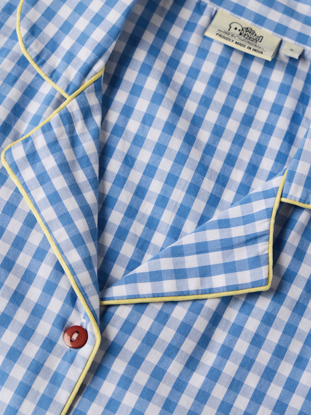 Plaid Shirt: Sleepy Sky Women Lounge Shirts