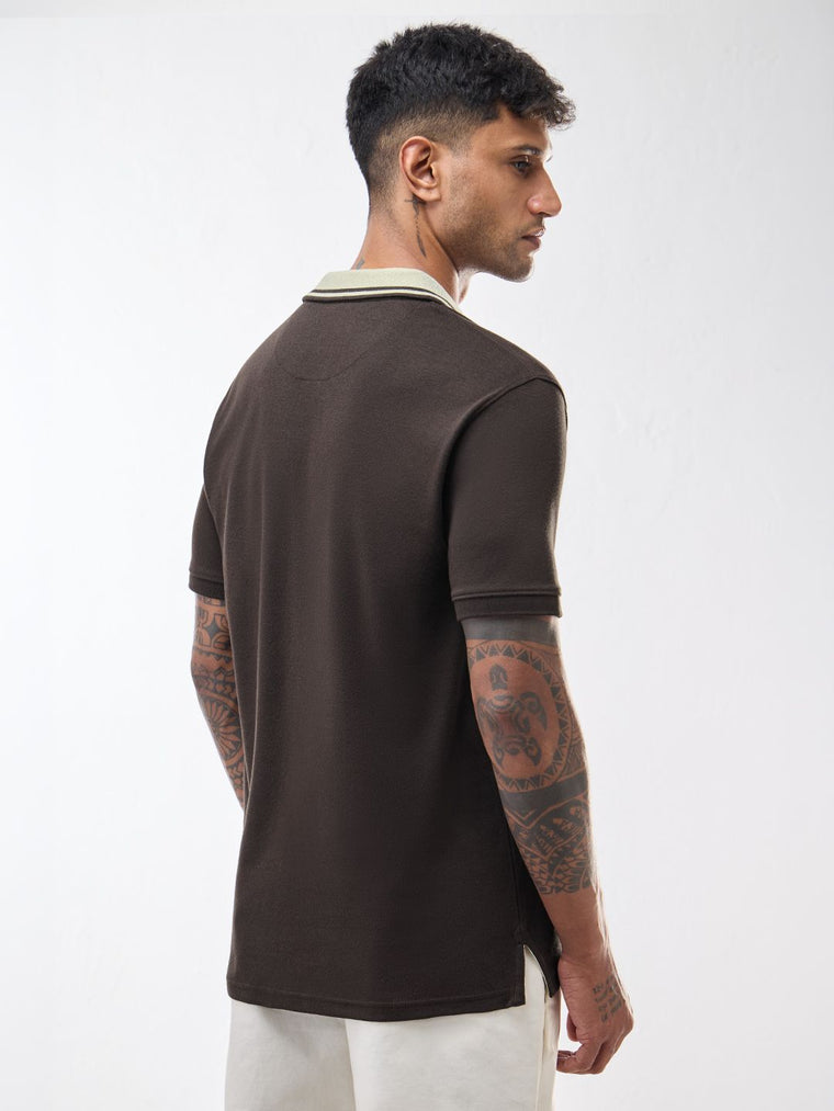 Premium Polo: Mocha Brown Classic Polos