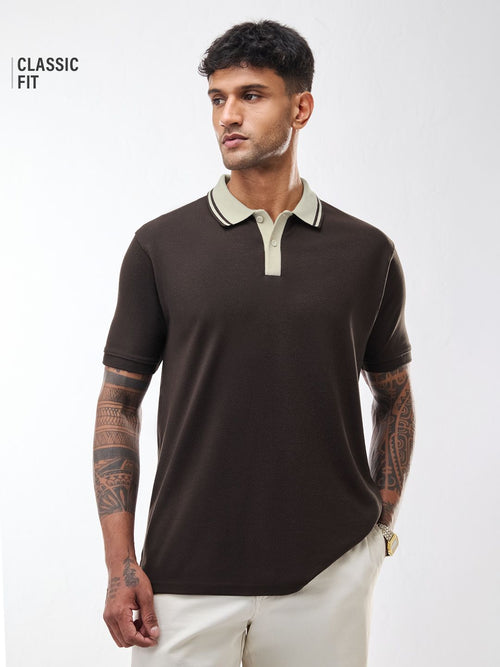 Premium Polo: Mocha Brown Classic Polos