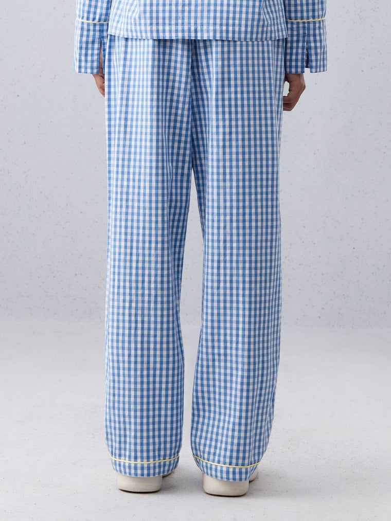 Plaid Lounge Pant: Sleepy Sky Women Lounge Pants