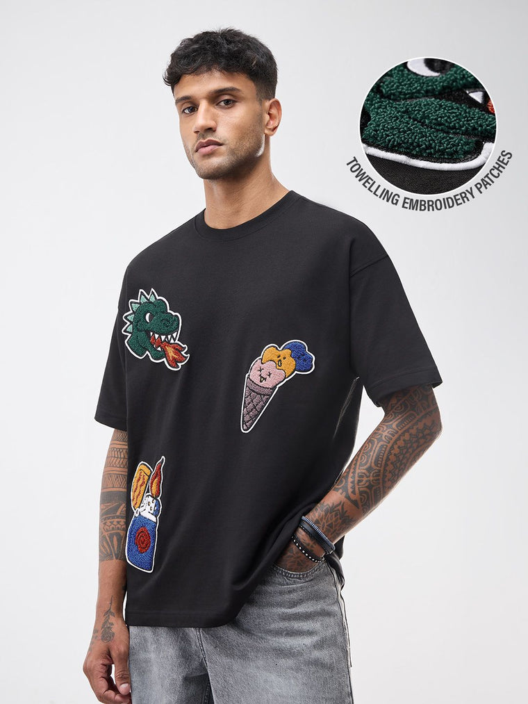 Oversized T-Shirt: Fire & Ice Oversized T-Shirts