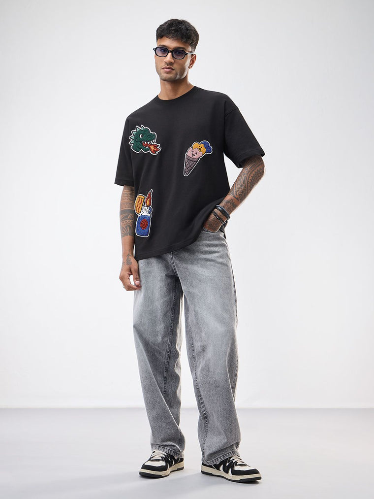 Oversized T-Shirt: Fire & Ice Oversized T-Shirts