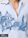 Relaxed-Fit Shirt: Cityscape Men Relaxed Shirts