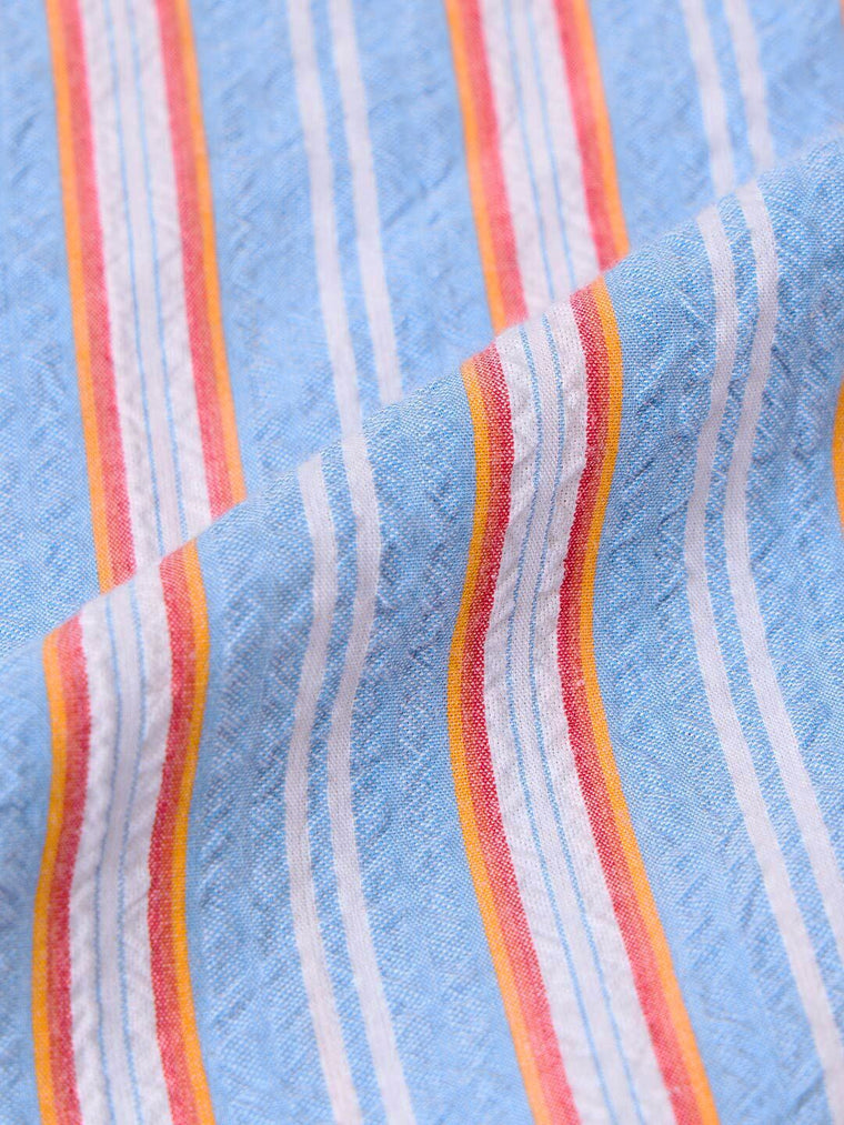 Textured Shirt: Blue Stone Men Relaxed Shirts