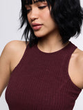 Solid Knit Dress: Vineyard Women Fashion Dresses