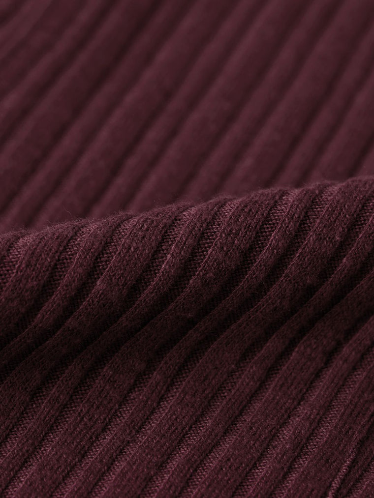 Solid Knit Dress: Vineyard Women Fashion Dresses