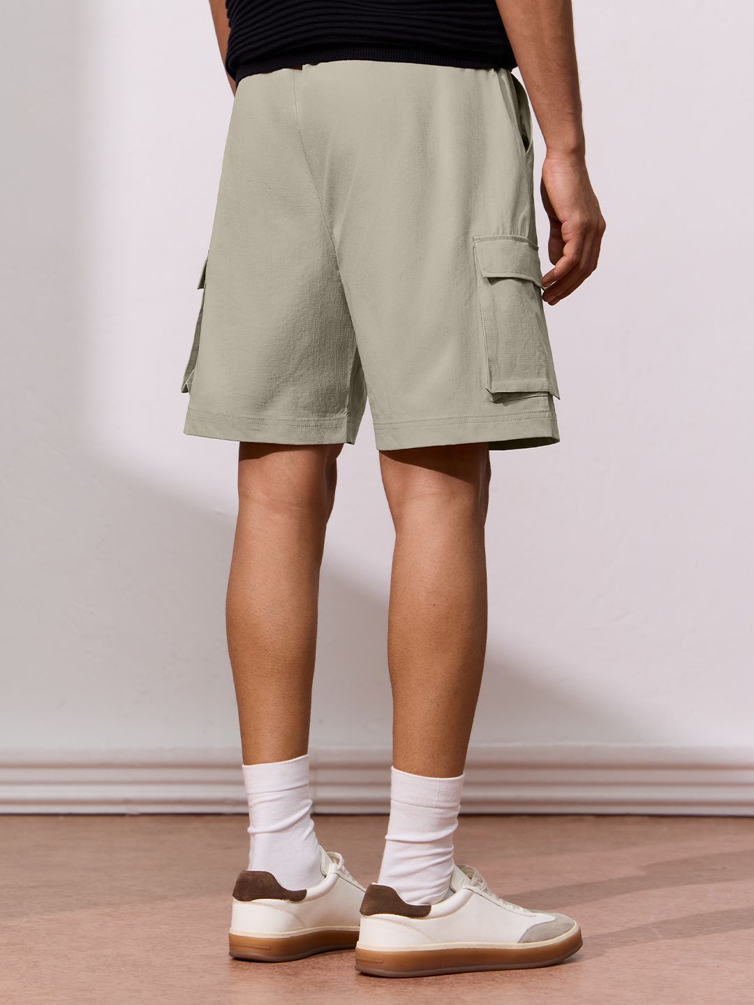 Utility Shorts: Oatmeal Men Cargo Shorts
