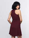 Solid Knit Dress: Vineyard Women Fashion Dresses