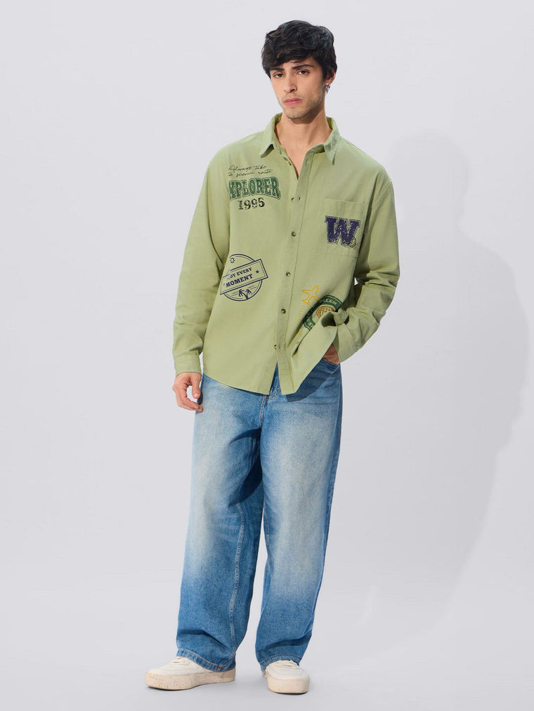 TSS Originals: Travel Stamps Men Relaxed Shirts