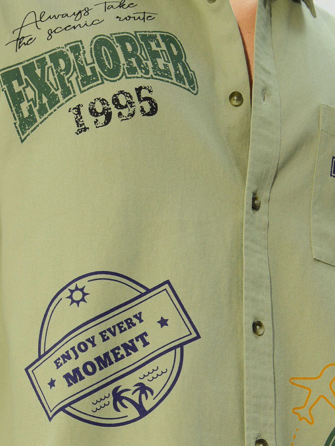 TSS Originals: Travel Stamps Men Relaxed Shirts