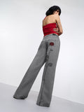Wide-Leg Denim: Red Rose Women Wide Denims