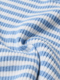Cropped Polo Top: Azure Women Cropped Polos
