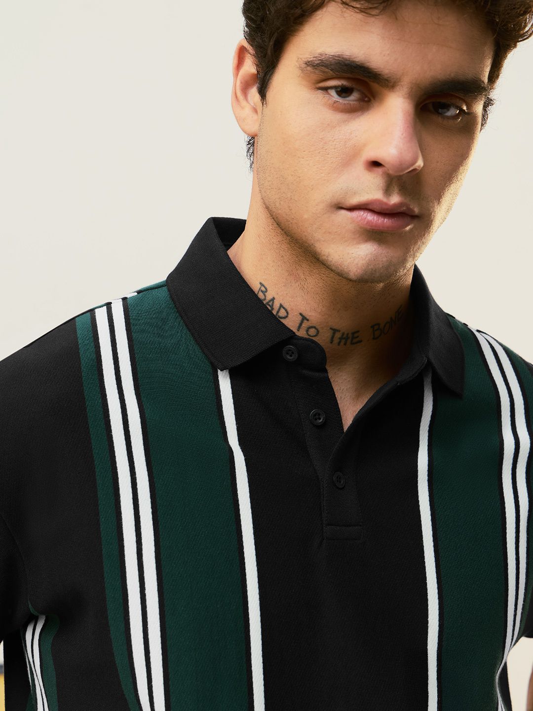 Striped Polo: Meadow Oversized Polos
