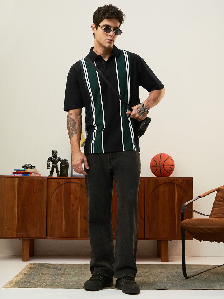 Striped Polo: Meadow Oversized Polos
