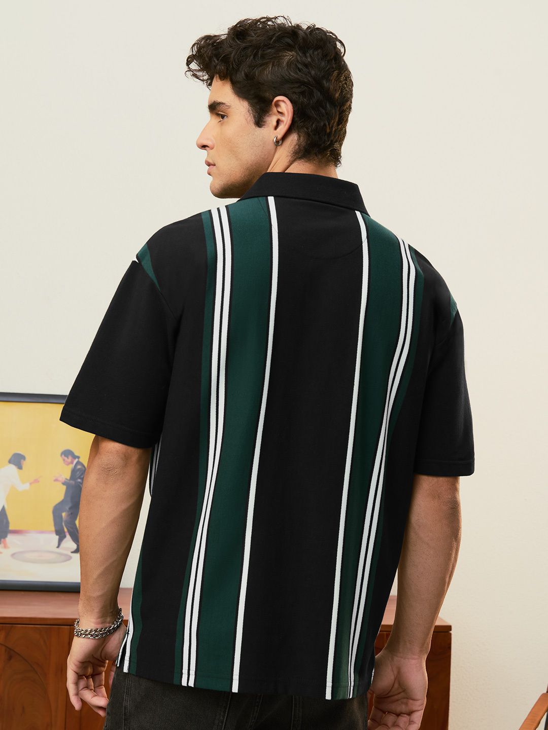 Striped Polo: Meadow Oversized Polos